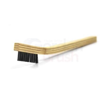 Gordon Brush 3x20 Row Anti-Static Hog Bristle Narrow Curved Plywood Handle, PK12 11SSP-003G-12